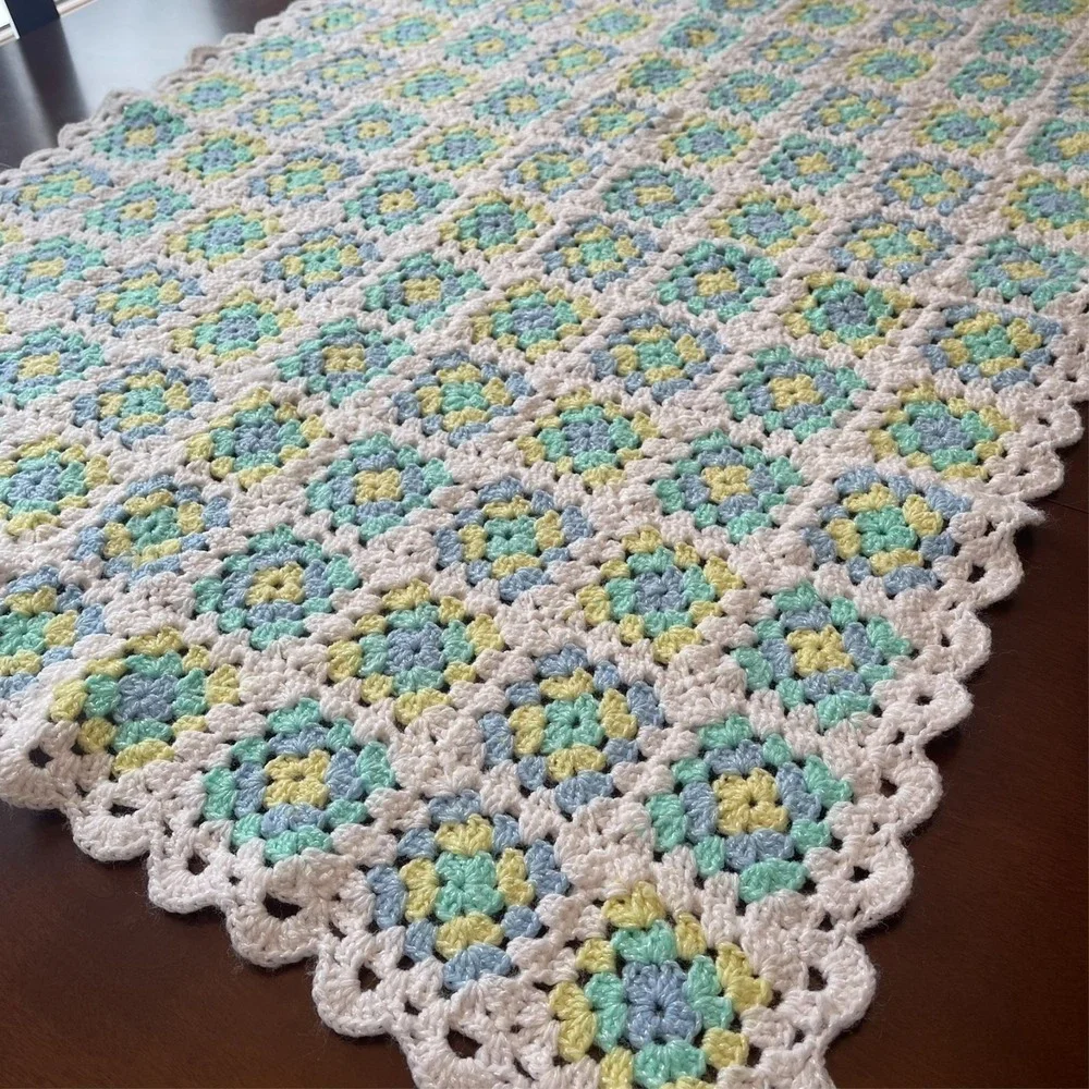 Handmade crochet afghan